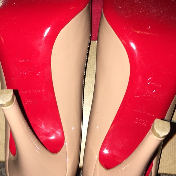 Christian Louboutin Decolette 100MM Nude Size 39.5 - Picture 6 of 8